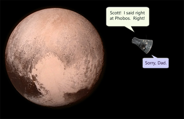Unscheduled stop at Pluto...